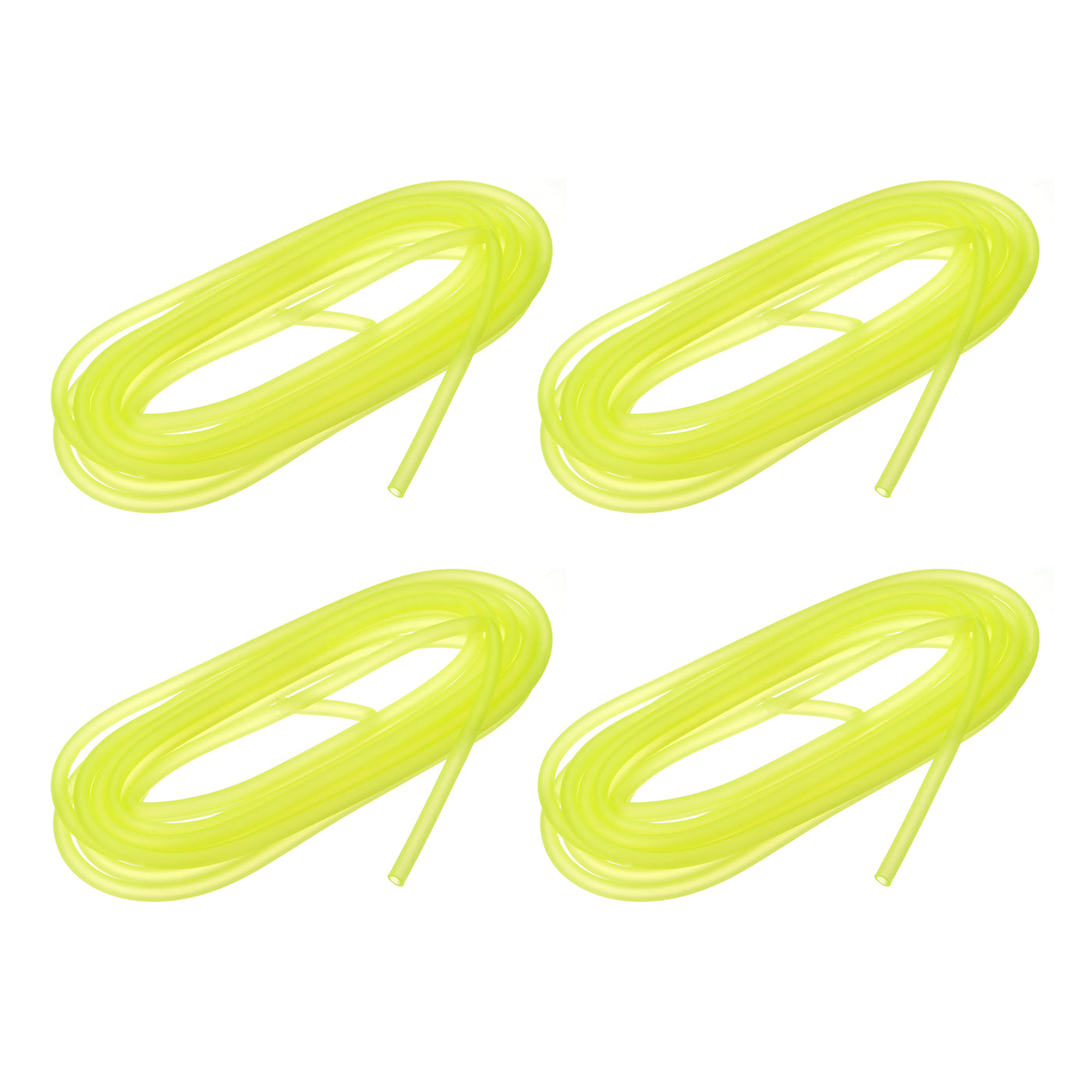 uxcell Uxcell Silicone Tubing 5/32" ID, 15/64" OD 4Pcs 13.12 Ft for Pump Transfer, Yellow