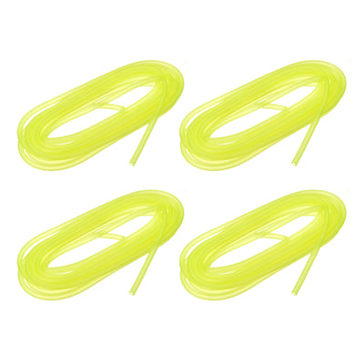 Harfington Uxcell Silicone Tubing 5/32" ID, 15/64" OD 4Pcs 13.12 Ft for Pump Transfer, Yellow