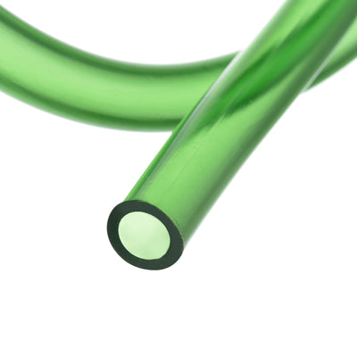 Harfington Uxcell PVC Tubing 5/16" ID, 15/32" OD 4Pcs 3.28 Ft for Transfer, Green