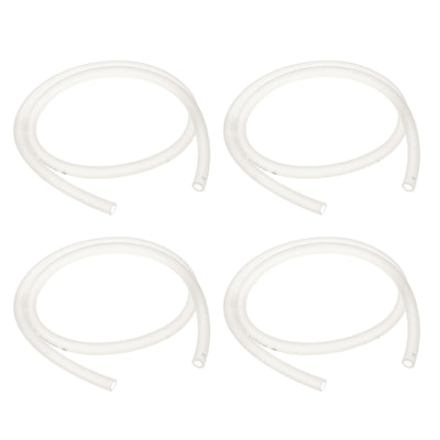 uxcell Uxcell PVC Tubing 5/16" ID, 15/32" OD 4Pcs 3.28 Ft for Transfer, White