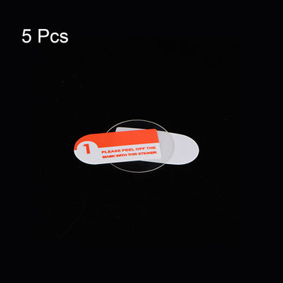 Harfington 16mm Dia 0.22mm Thick Round High Definition Soft PET Watch Screen Protector 5pcs