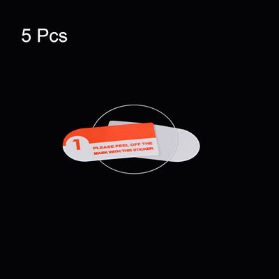 Harfington 23mm Dia 0.22mm Thick Round High Definition Soft PET Watch Screen Protector 5pcs