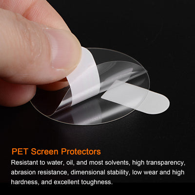 Harfington 38mm Dia 0.22mm Thick Round High Definition Soft PET Watch Screen Protector 5pcs