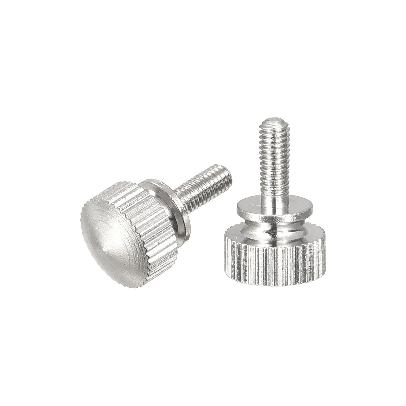 uxcell Uxcell Knurled Thumb Screws, M3x8mm Brass Shoulder Bolts Grip Knobs Fasteners, Nickel Plated 2Pcs