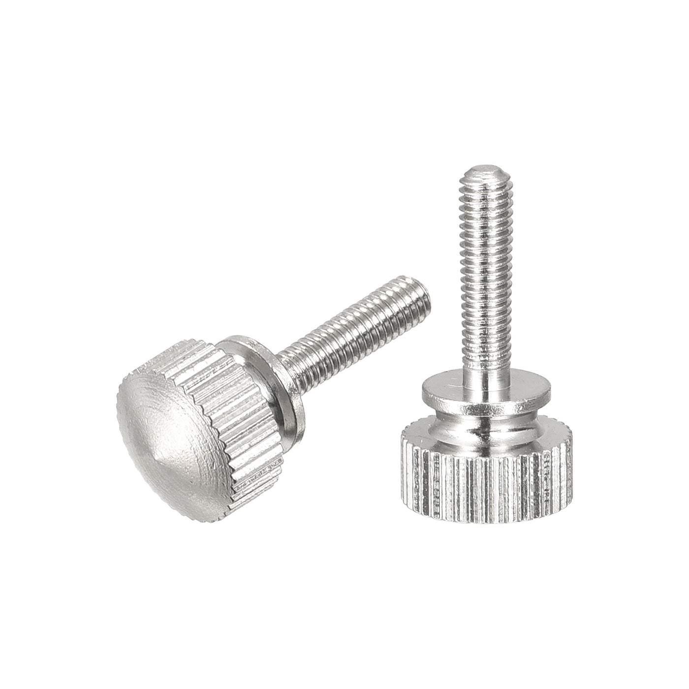 uxcell Uxcell Knurled Thumb Screws, M3x12mm Brass Shoulder Bolts Grip Knobs Fasteners, Nickel Plated 2Pcs