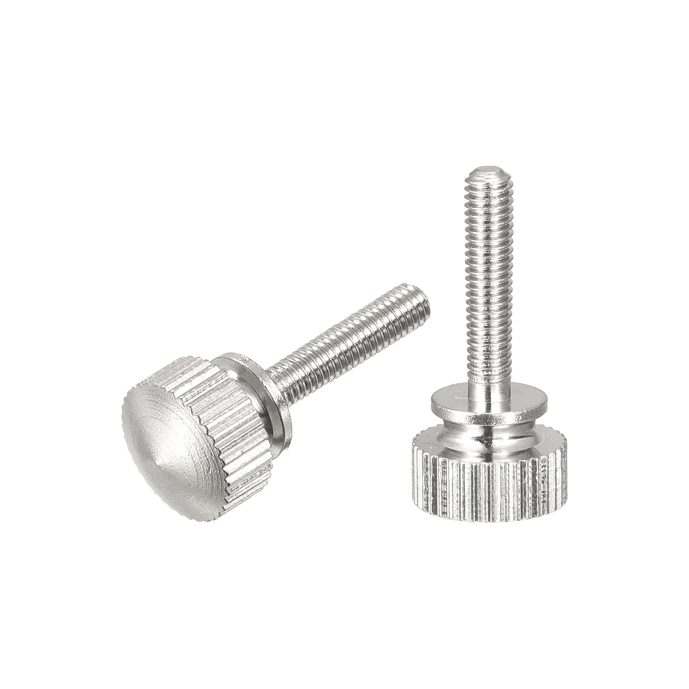 uxcell Uxcell Knurled Thumb Screws, M3x14mm Brass Shoulder Bolts Grip Knobs Fasteners, Nickel Plated 2Pcs