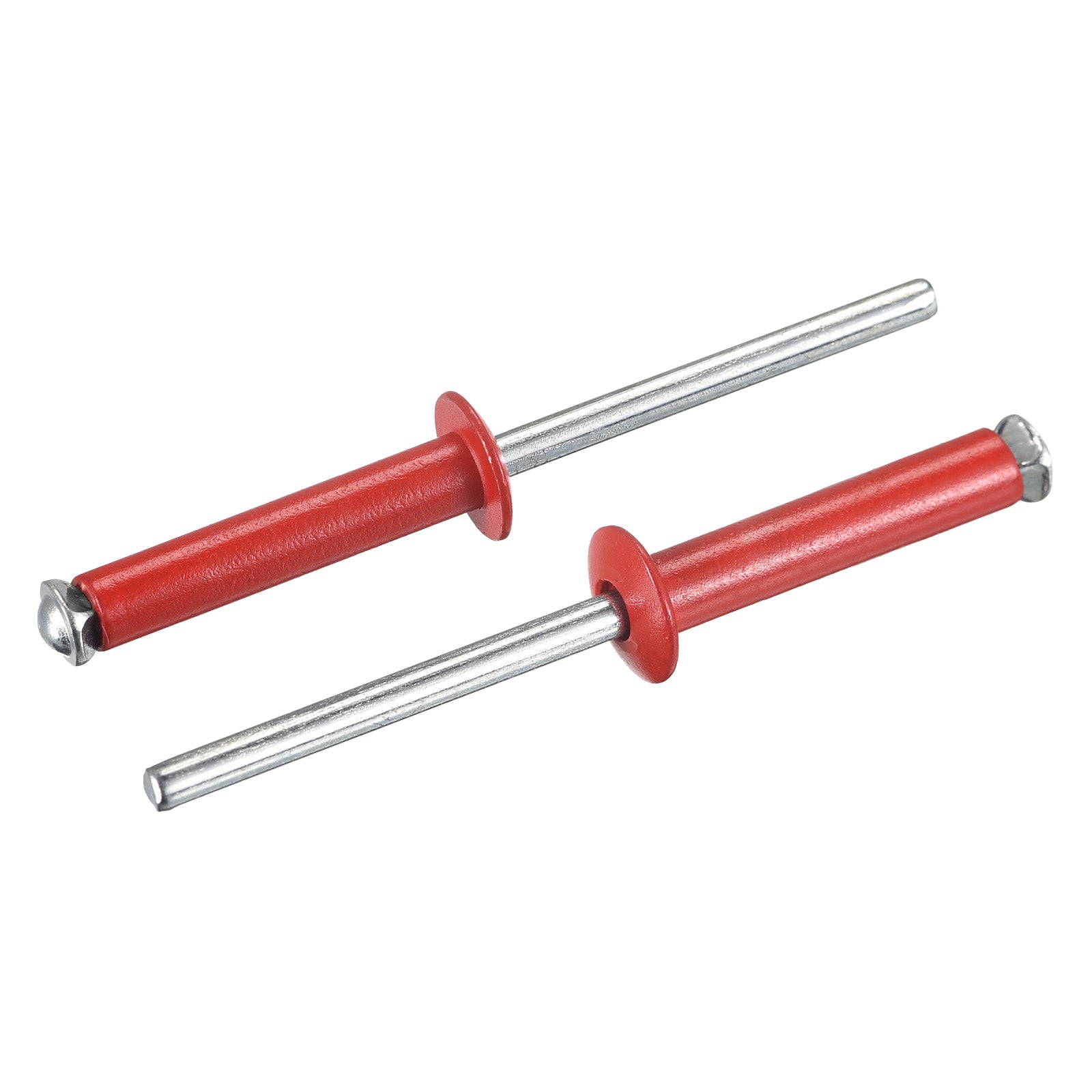 Uxcell Aluminum Blind Rivets, 5mm x 25mm Open End Flat Round Head Rivet ...