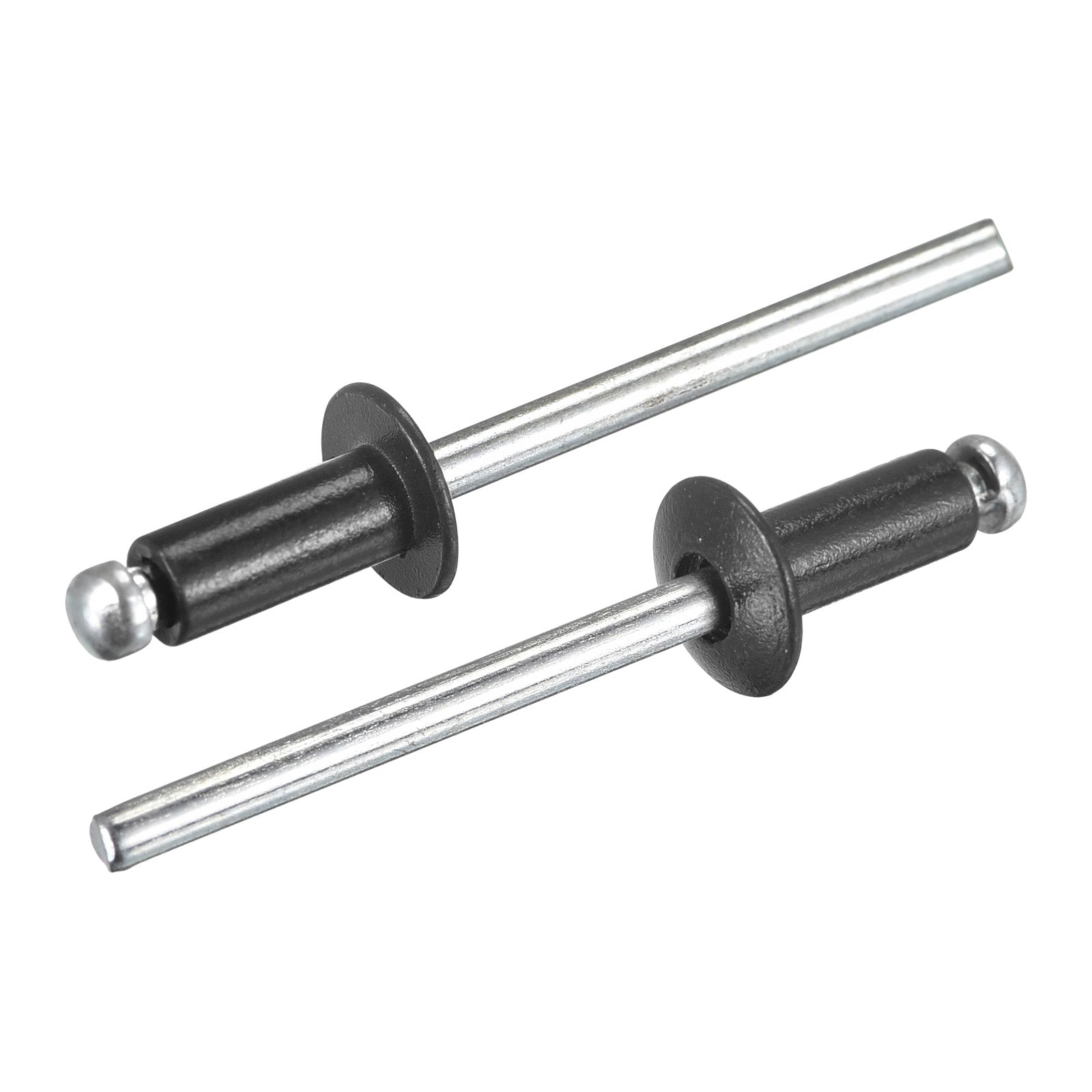 Uxcell Aluminum Blind Rivets, 4mm x 8mm x 27mm Open End Flat Head Rivet ...