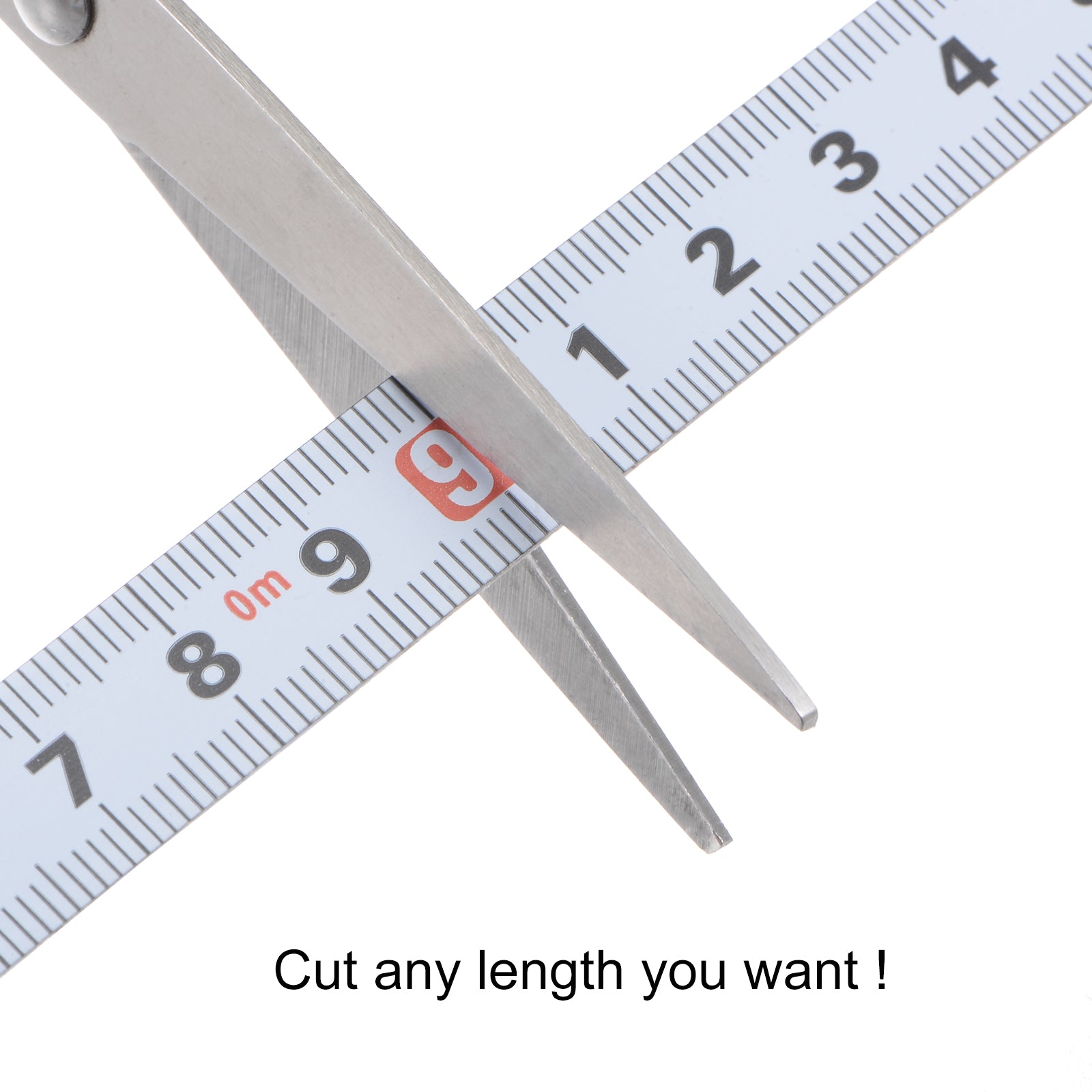 HARFINGTON 2-Pack Self-Adhesive Tape Measure Ruler – 300cm Metric Sticky Workbench Ruler, White Steel
