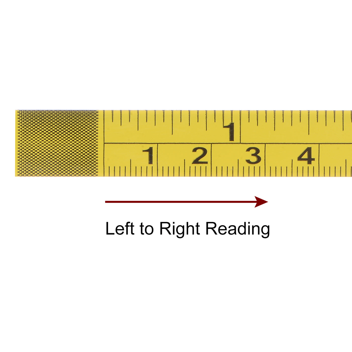 Harfington Adhesive Tape Measure 80 Inch/2M Left to Right Read Steel Sticky Ruler, Yellow