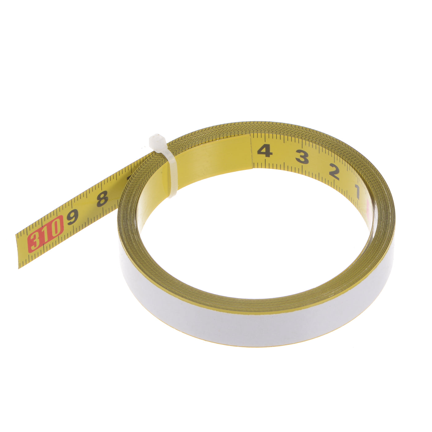 Harfington Adhesive Tape Measure 300cm Metric Right to Left Steel Sticky Ruler, Yellow