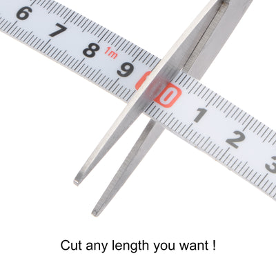 Harfington Adhesive Tape Measure 200cm Left to Right Read Nylon-coated Steel Ruler, White