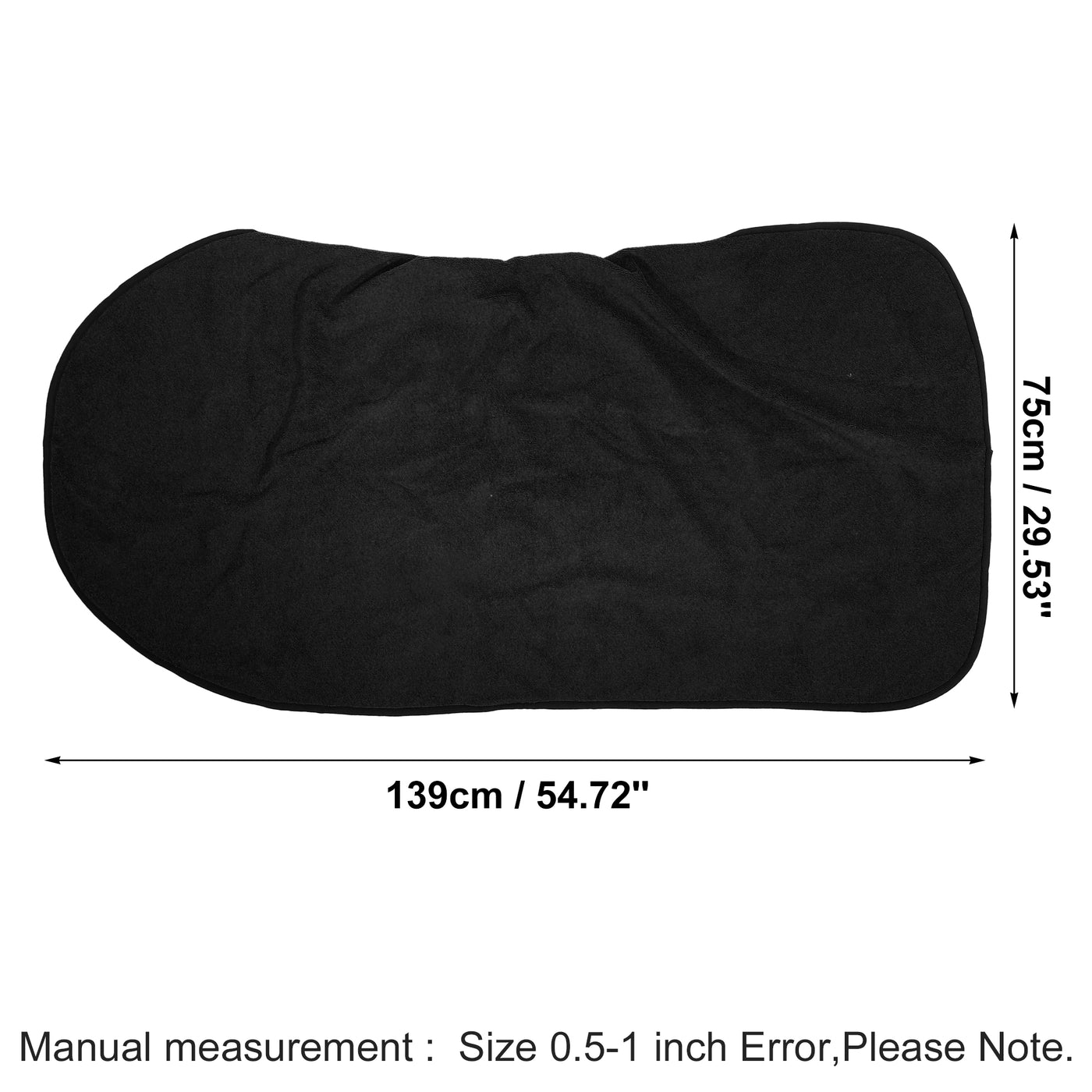 X AUTOHAUX Black Universal Car Seat Cover Anti-Slip Towel Seat Protector Pad for Car Trucks SUV