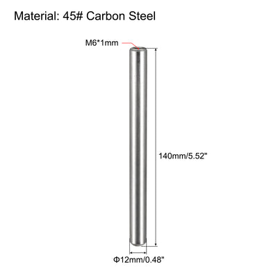 Harfington Uxcell Internal Thread Dowel Pins Chamfering Flat Carbon Steel Pins