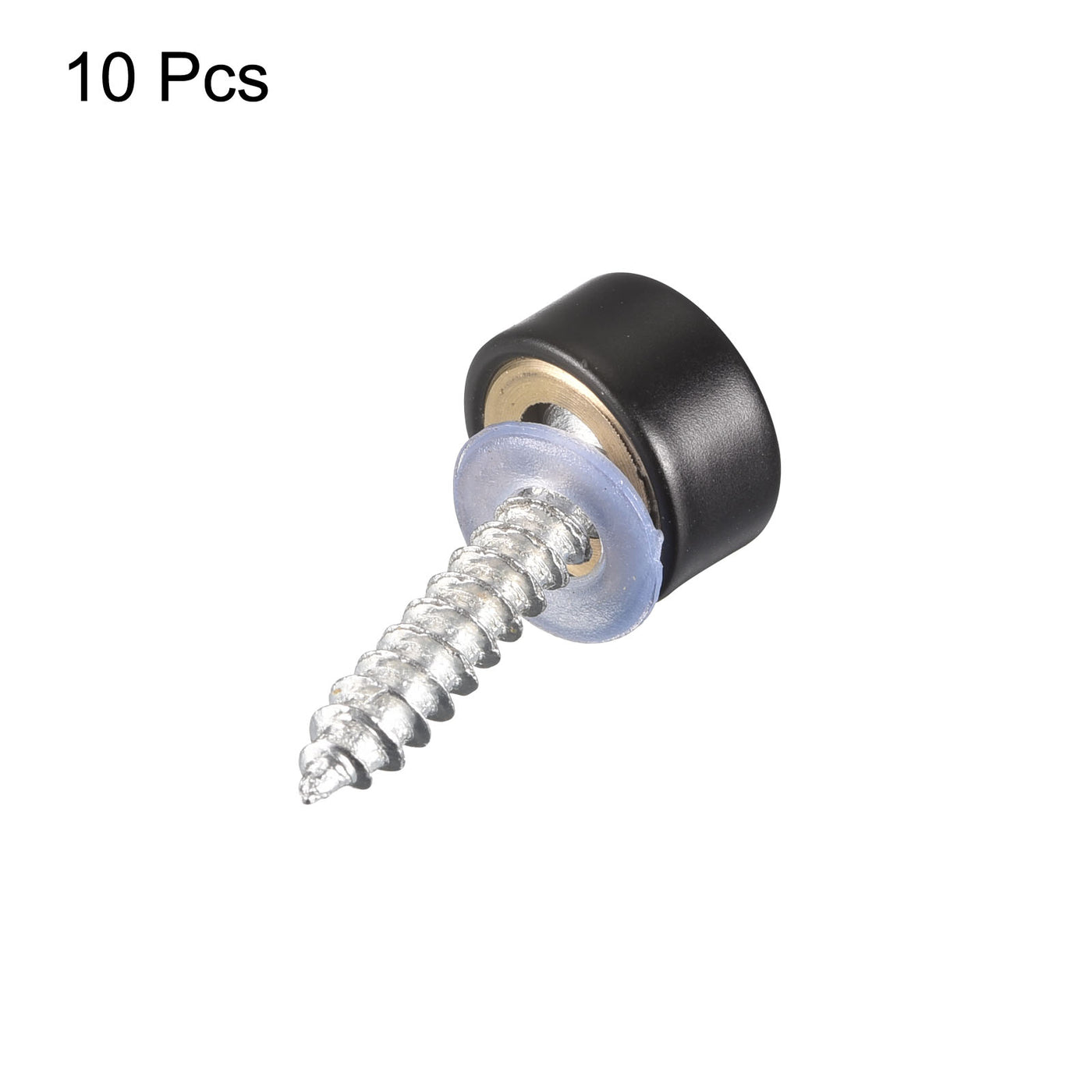 uxcell Uxcell Mirror Screws, 10mm/0.39", 10Pcs Brass Decorative Cap for Mirror Tables