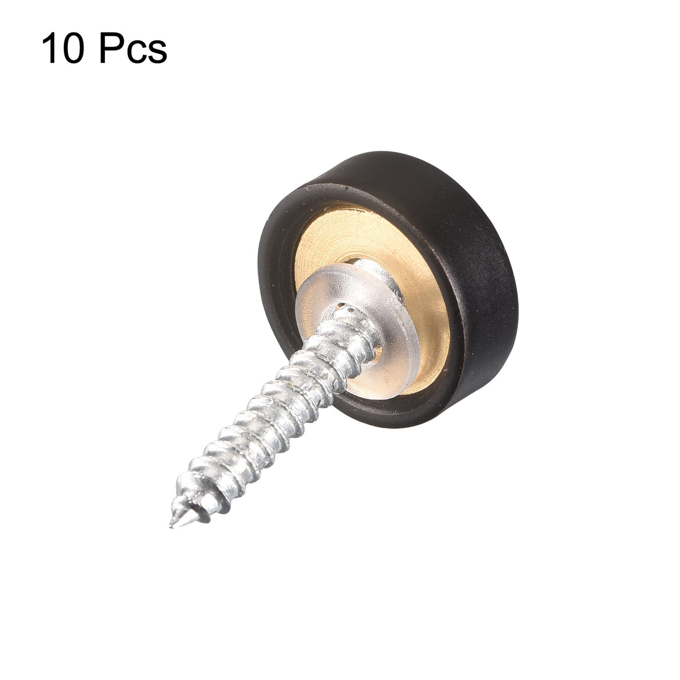uxcell Uxcell Mirror Screws, 14mm/0.55", 10Pcs Brass Decorative Cap for Mirror Tables