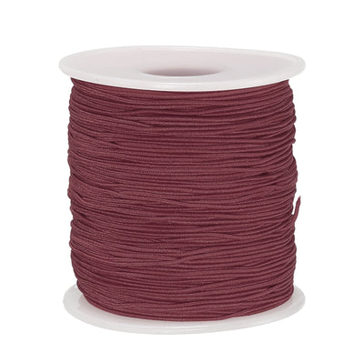 Harfington Elastic Cord Stretchy String 0.8mm 109 Yards Dark Brown for Crafts, Jewelry Making, Bracelets, Necklaces, Beading