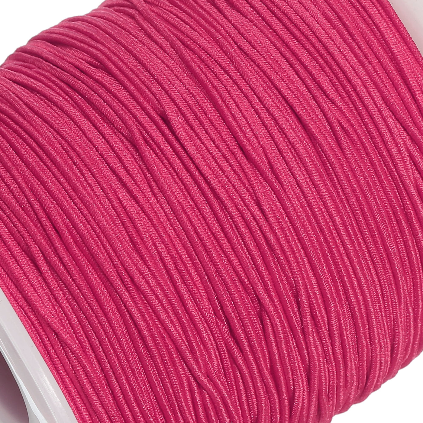 Harfington Elastic Cord Stretchy String 0.8mm 109 Yards Rose Red for Crafts, Jewelry Making, Bracelets, Necklaces, Beading