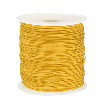 Harfington Elastic Cord Stretchy String 0.8mm 109 Yards Dark Yellow for Crafts, Jewelry Making, Bracelets, Necklaces, Beading