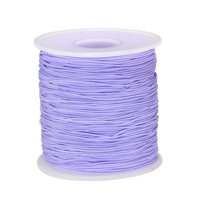 Harfington Elastic Cord Stretchy String 0.8mm 109 Yards Light Purple for Crafts, Jewelry Making, Bracelets, Necklaces, Beading
