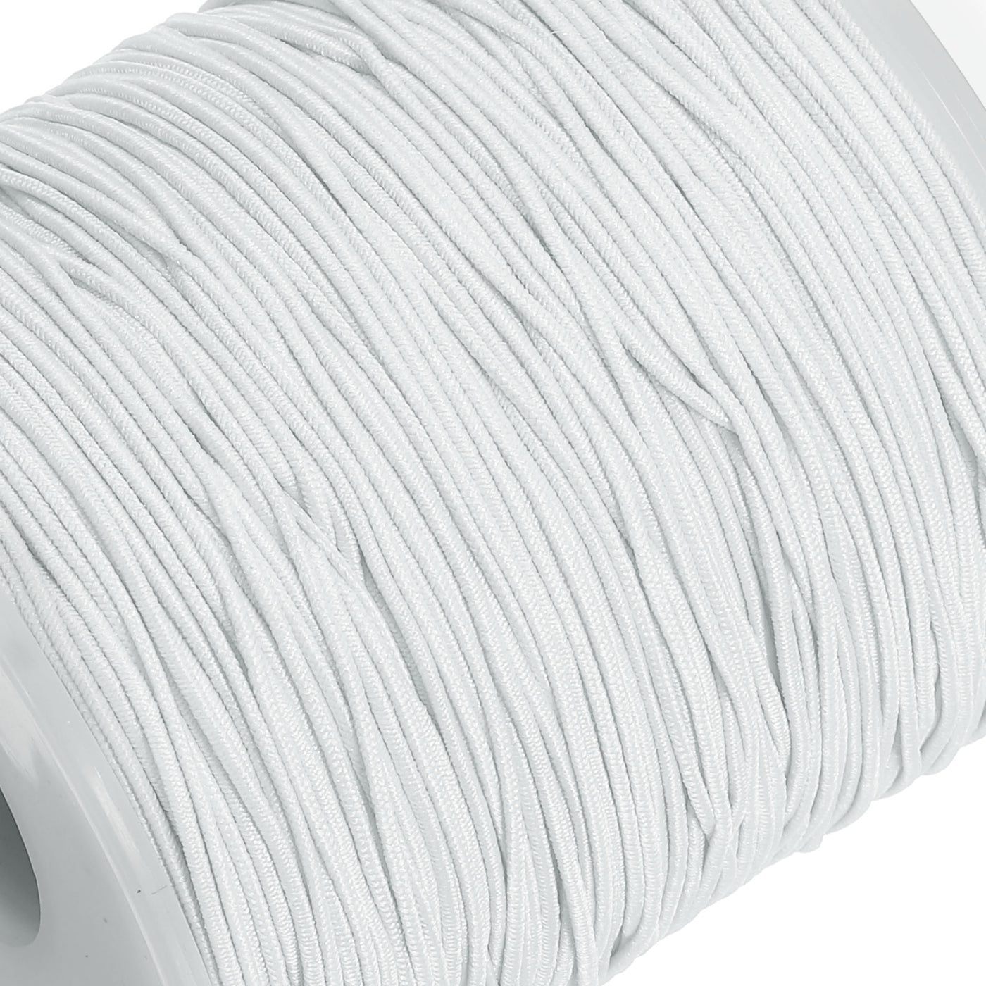 Harfington Elastic Cord Stretchy String 0.8mm 109 Yards White for Crafts, Jewelry Making, Bracelets, Necklaces, Beading