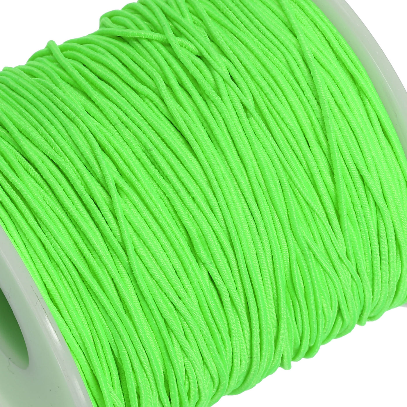 Harfington Elastic Cord Stretchy String 0.8mm 109 Yards Fluorescent Green for Crafts, Jewelry Making, Bracelets, Necklaces, Beading