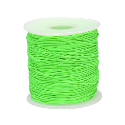 Harfington Elastic Cord Stretchy String 0.8mm 109 Yards Fluorescent Green for Crafts, Jewelry Making, Bracelets, Necklaces, Beading