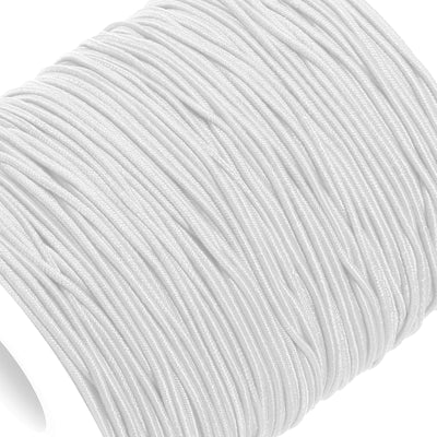 Harfington Elastic Cord Stretchy String 1.2mm 109 Yards White for Crafts, Jewelry Making, Bracelets, Necklaces, Beading
