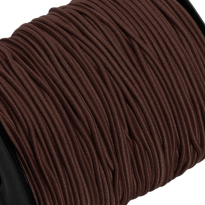 Harfington Elastic Cord Stretchy String 1.5mm 109 Yards Brown for Crafts, Jewelry Making, Bracelets, Necklaces, Beading