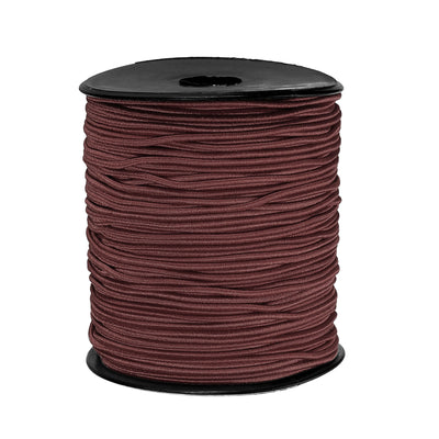 Harfington Elastic Cord Stretchy String 1.5mm 109 Yards Dark Brown for Crafts, Jewelry Making, Bracelets, Necklaces, Beading