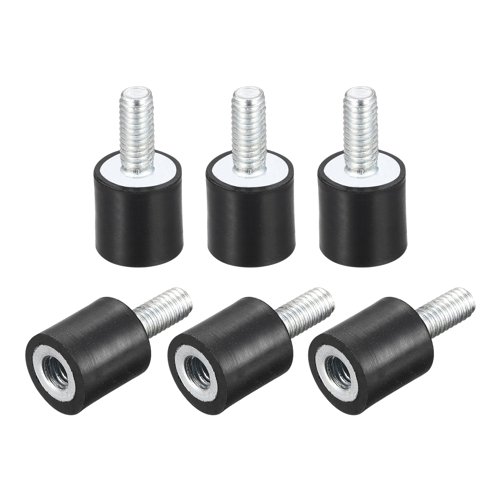 Uxcell Rubber Mount 6pcs M4 Male/Female Vibration Isolator Shock ...