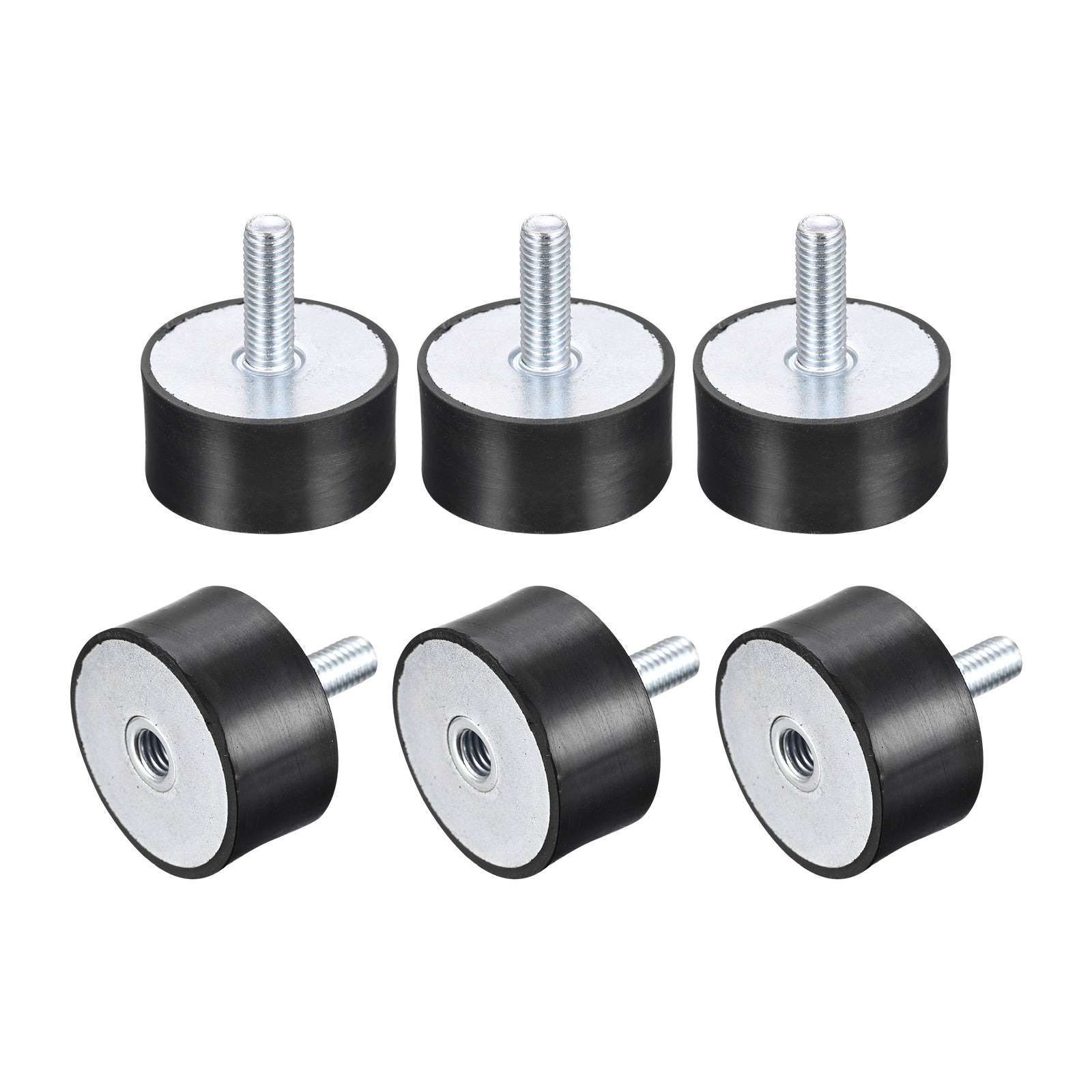 Uxcell Rubber Mount 6pcs M8 Male/Female Vibration Isolator Shock ...
