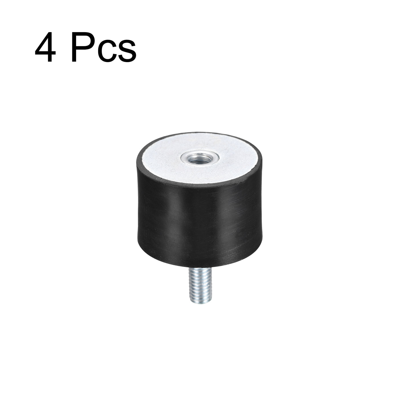 uxcell Uxcell Rubber Mount 4pcs M8 Male/Female Vibration Isolator Shock Absorber D40mmxH30mm