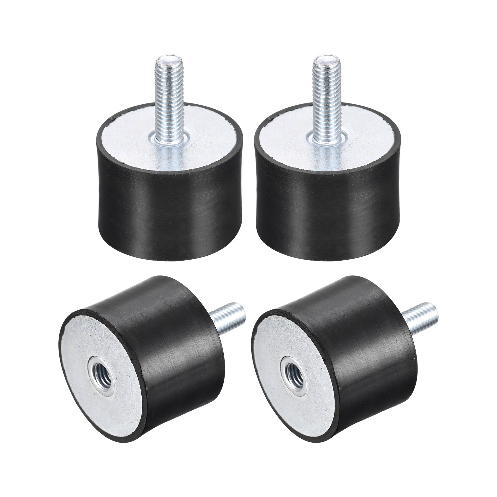 Uxcell Rubber Mount 4pcs M8 Male/Female Vibration Isolator Shock ...