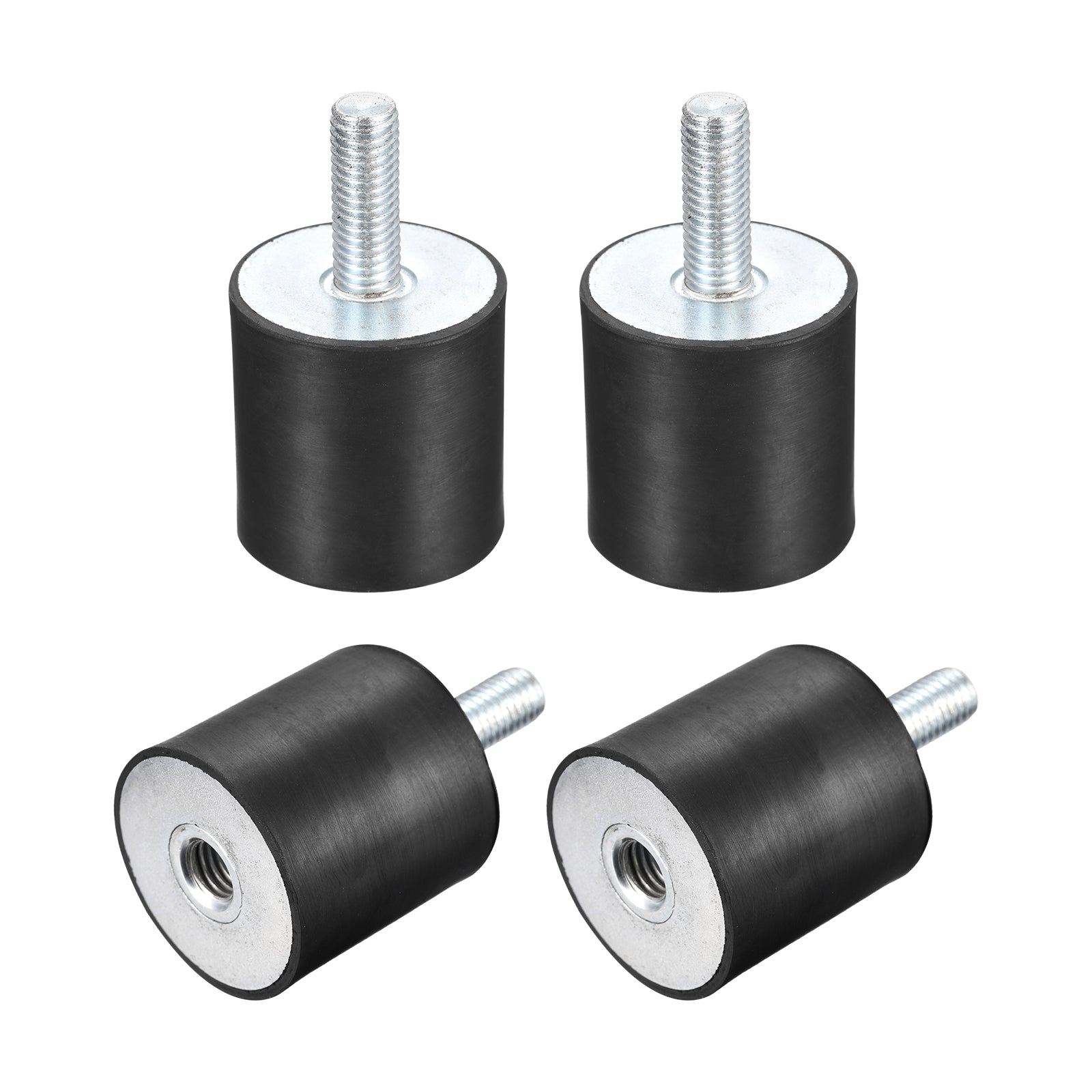 Rubber Vibration Isolators - 4pcs M10 Mounts For Air Compressor, Generator, Garage Door