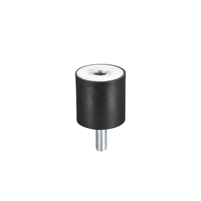 Harfington Uxcell Rubber Mount M10 Male/Female Vibration Isolator Shock Absorber D40mmxH40mm