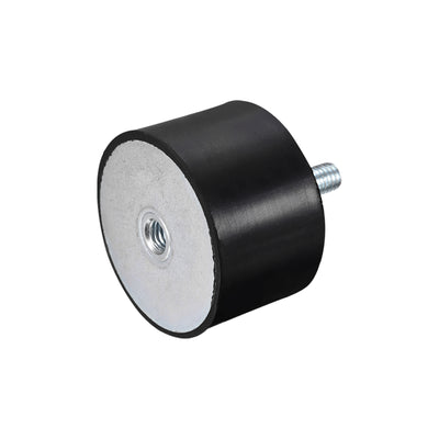 Harfington Uxcell Rubber Mount M12 Male/Female Vibration Isolator Shock Absorber D75mmxH40mm