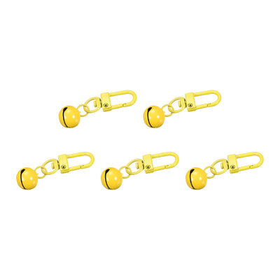 Harfington Uxcell 5Pcs Pet Bells, 13mm/0.51" Dia Golden Bells with Clasps for DIY Crafts