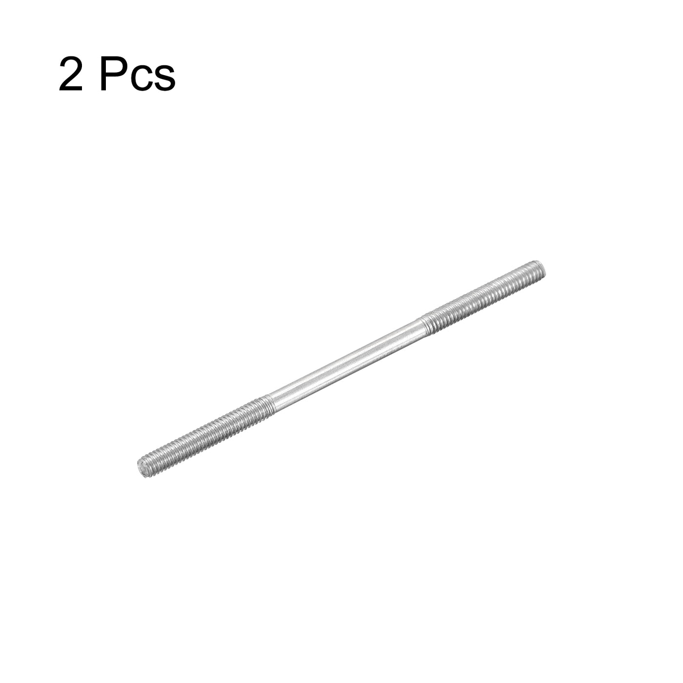 Harfington 304 Stainless Steel Threaded Tie Push Rods Servo Linkage M2.5x50mm, Pack of 2