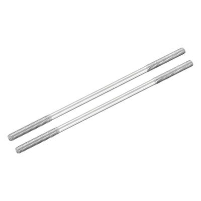 Harfington 304 Stainless Steel Threaded Tie Push Rods Servo Linkage M2.5x70mm, Pack of 2