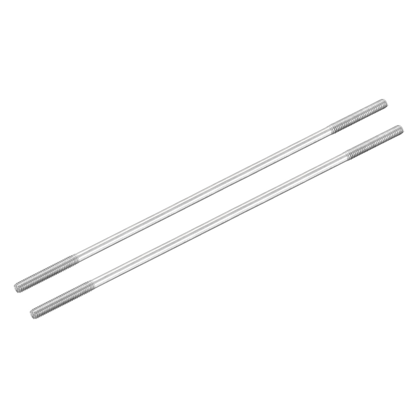 Harfington 304 Stainless Steel Threaded Tie Push Rods Servo Linkage M2.5x100mm, Pack of 2