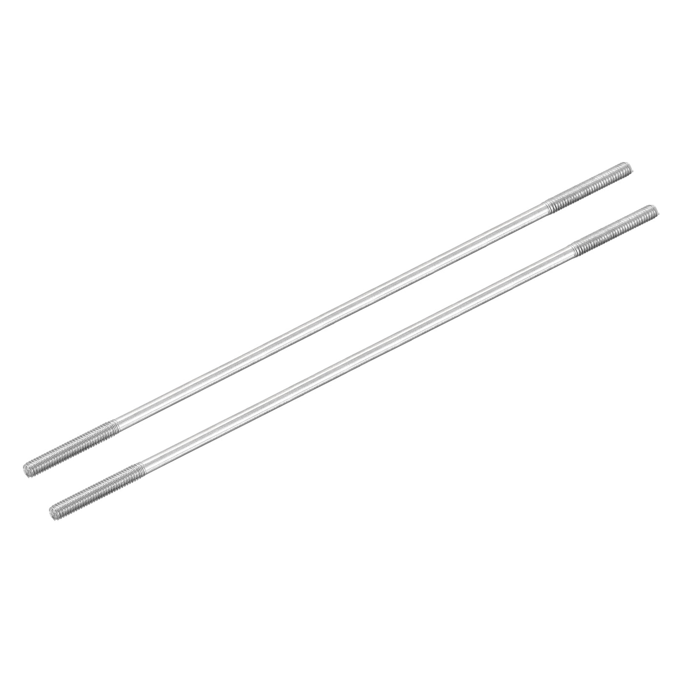 Harfington 304 Stainless Steel Threaded Tie Push Rods Servo Linkage M2.5x110mm, Pack of 2