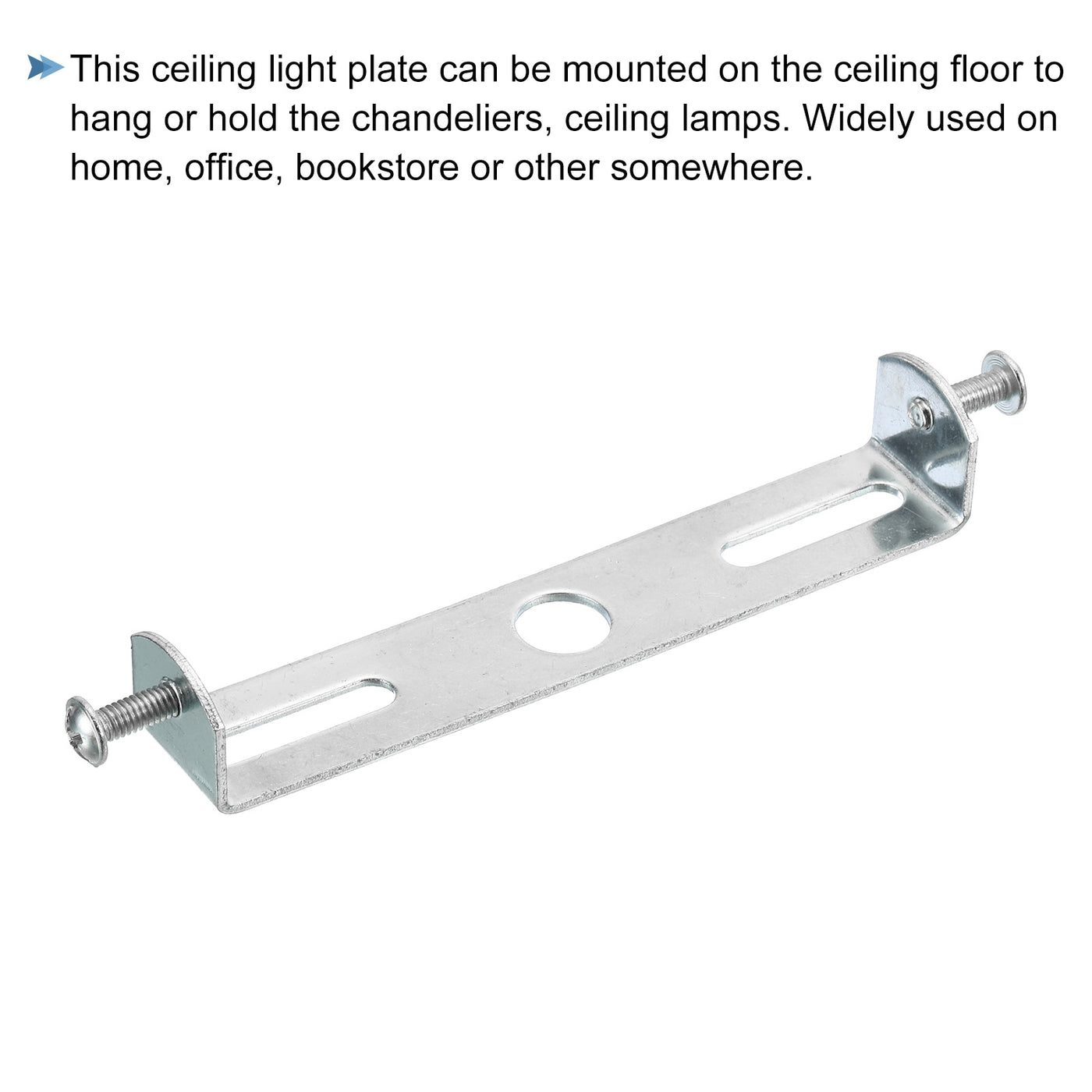 Harfington Ceiling Light Plate 97x18x16mm Lighting Fixture Mounting Bracket for Home Office Chandelier, 1 Set