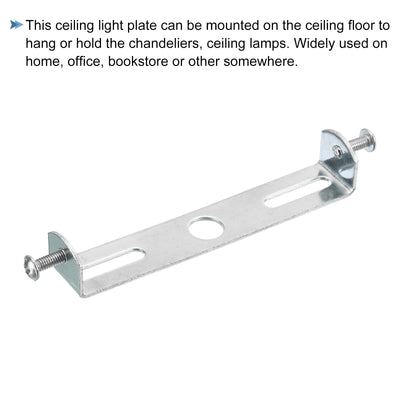 Harfington Ceiling Light Plate 97x18x16mm Lighting Fixture Mounting Bracket for Home Office Chandelier, 1 Set