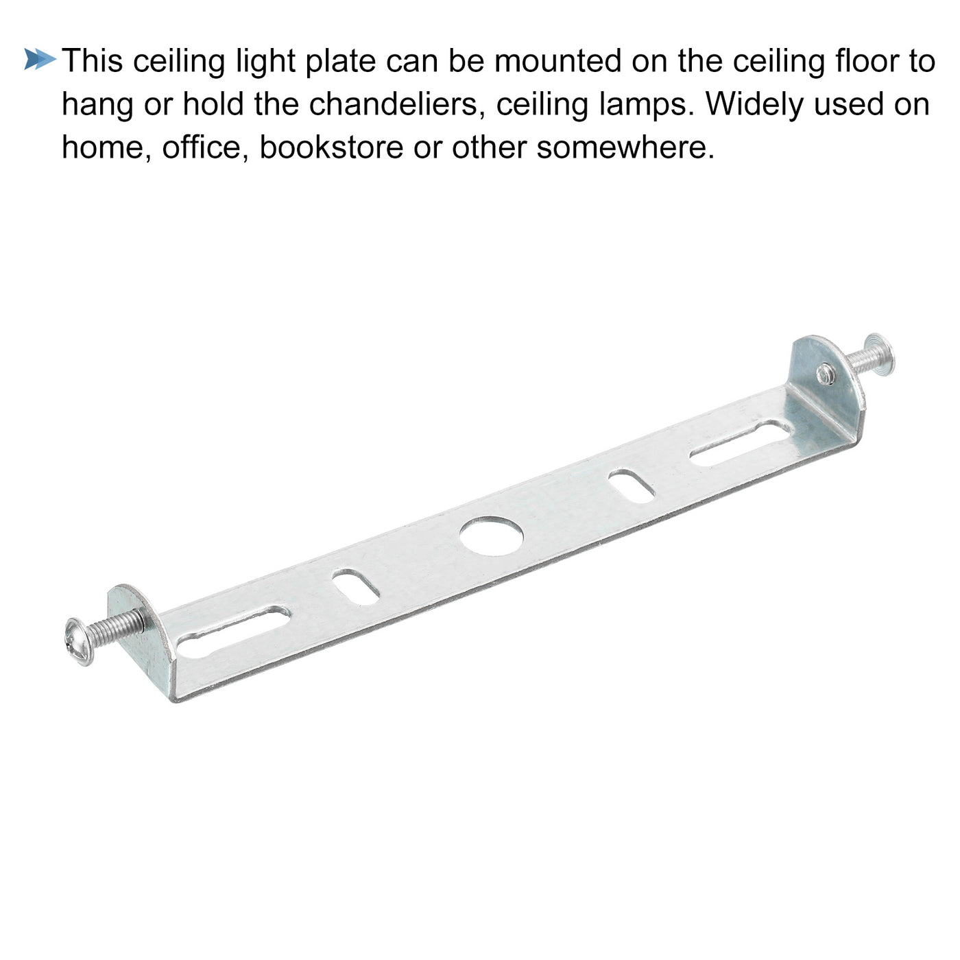 Harfington Ceiling Light Plate 135x19x16mm Lighting Fixture Mounting Bracket for Home Office Chandelier, 1 Set