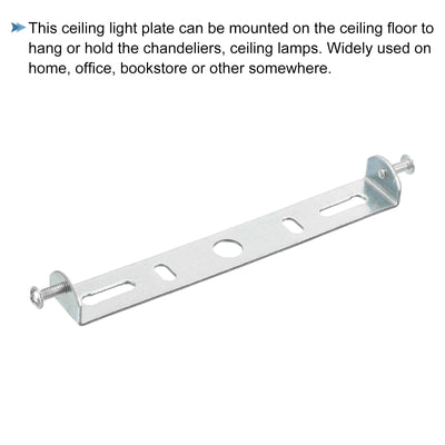 Harfington Ceiling Light Plate 135x19x16mm Lighting Fixture Mounting Bracket for Home Office Chandelier, 1 Set