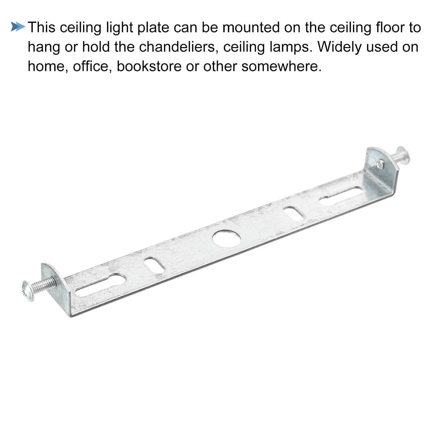 Harfington Ceiling Light Plate 145x20x16mm Lighting Fixture Mounting Bracket for Home Office Chandelier, 1 Set