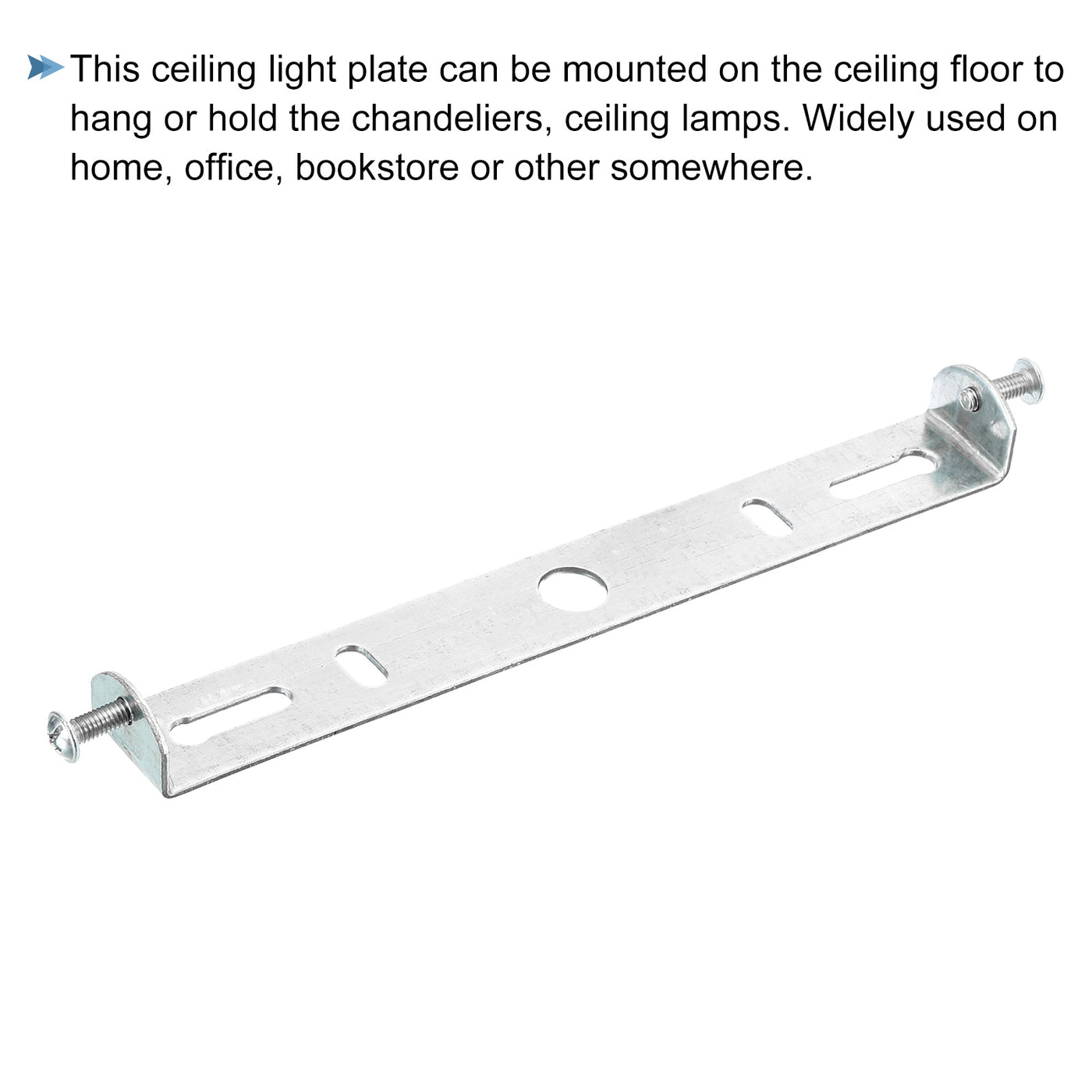 Harfington Ceiling Light Plate 155x20x16mm Lighting Fixture Mounting Bracket for Home Office Chandelier, 1 Set