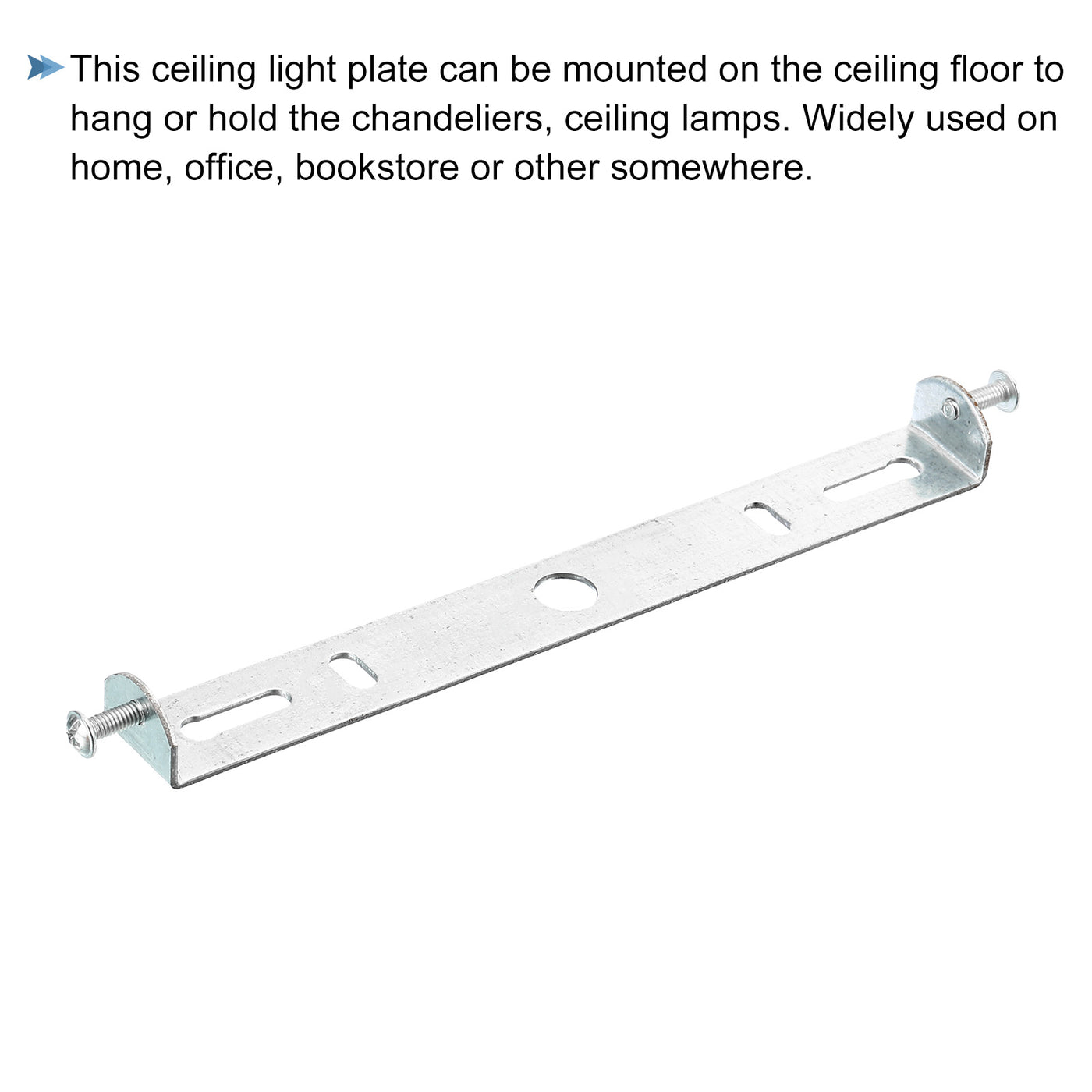 Harfington Ceiling Light Plate 165x19x16mm Lighting Fixture Mounting Bracket for Home Office Chandelier, 1 Set