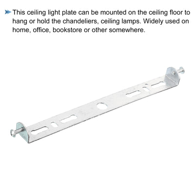 Harfington Ceiling Light Plate 185x19x16mm Lighting Fixture Mounting Bracket for Home Office Chandelier, 2 Set